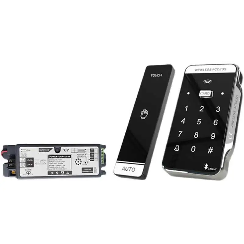 Automatic Door Wireless Electric Induction Glass Door Card Reader Access Control Wiring-free Switch Wireless Hand Induction Infr