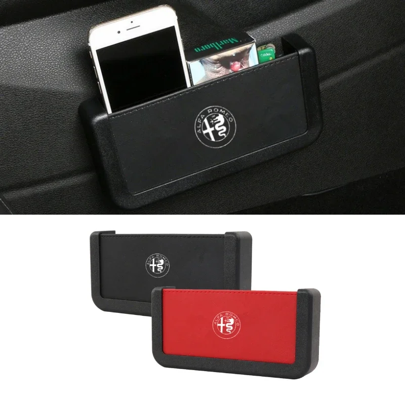

ABS Leather Storage Box Car Interior Accessories for Alfa Romeo Emblem 156 159 Mito Giulia GT Brera Spider Giulietta 147gt 166