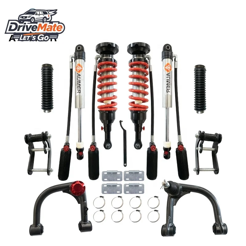 Aumer Kit de suspensión de elevación ajustable con fuerza de amortiguación de rebote y compresión Amortiguador 4x4 para ML MQ Mitsubishi Triton L200