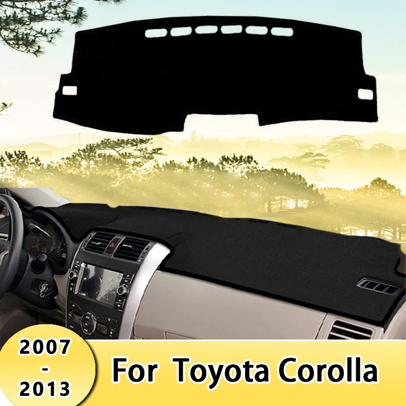 

Car Dashboard Cover Sun Shade Mats Avoid Light Pads Instrument Panel Protective Carpets For Toyota Corolla 2007-2013 2008 2009