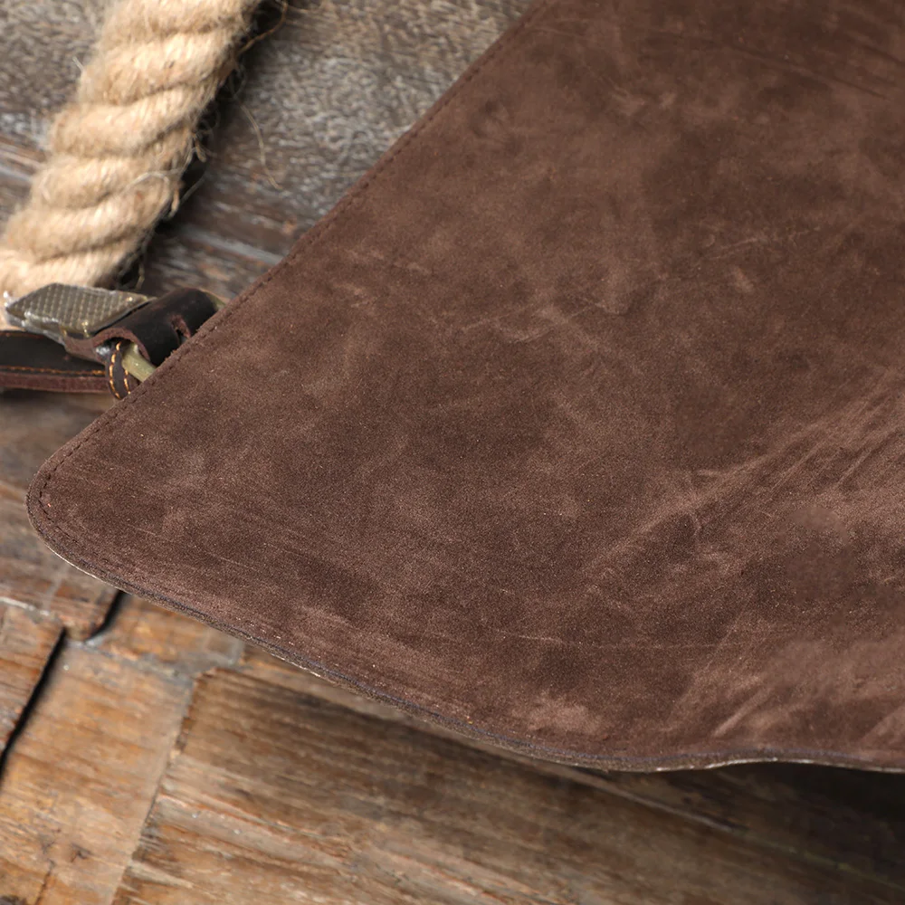 S.WORKER Retro Vollnarbenleder-Handtasche für Herren | Klassische Business-Aktentasche – Detail 22