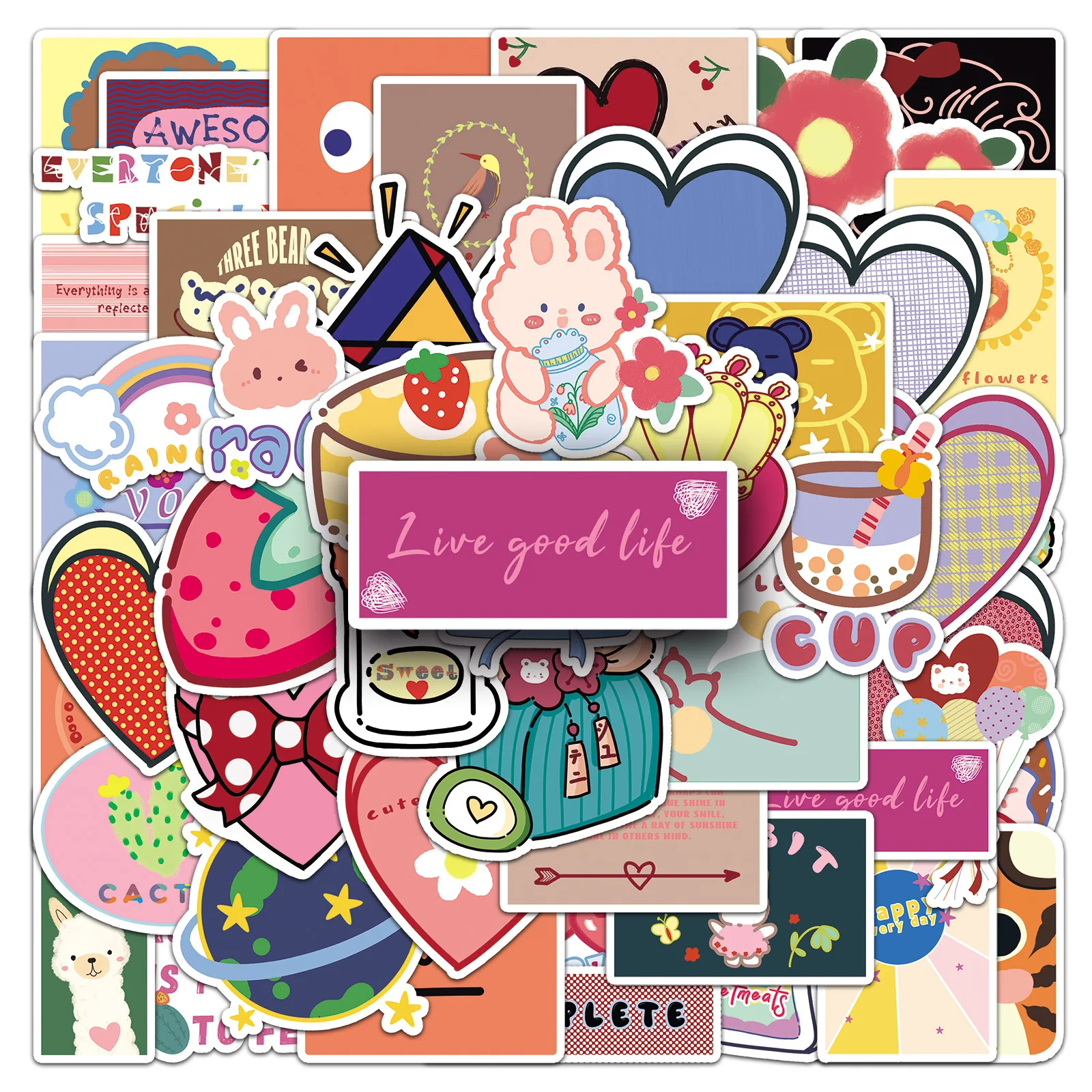 

10/50PCS Love Doodle Ins Style Cute Original Guka DIY Mobile Case Suitcase Waterproof Stickers
