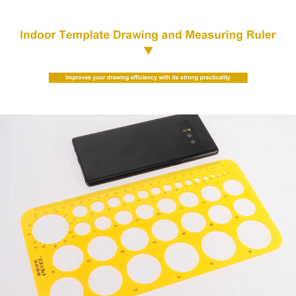 Stencil Circle Measuring Ruler Template Architecture Tool Indoor Drawing Kit Measuring Geometric Ruler for School Office Supplie