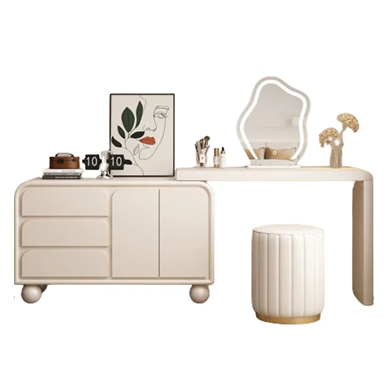 Desings Luxury Dressing Table Aesthetic Affordable Modern Storage Dressers Bedroom Wooden Coiffeuse De Chambre Furniture Bedroom