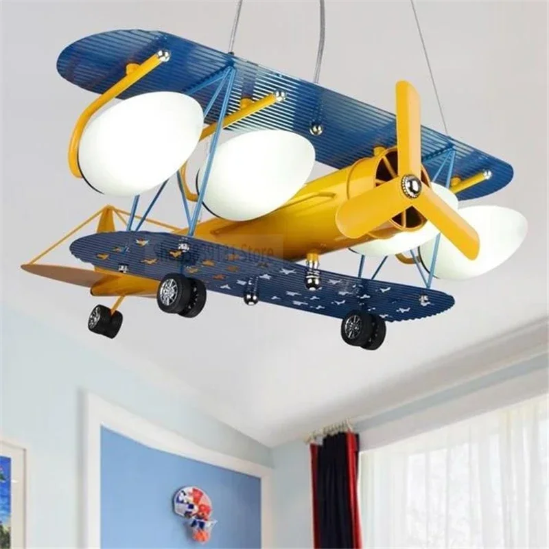 

Nordic Modern Cartoon LED Pendant Lights Bedroom Boys Hanging Lamp Kids Airplane Children Room Lighting Fixtures Decor Luminaire