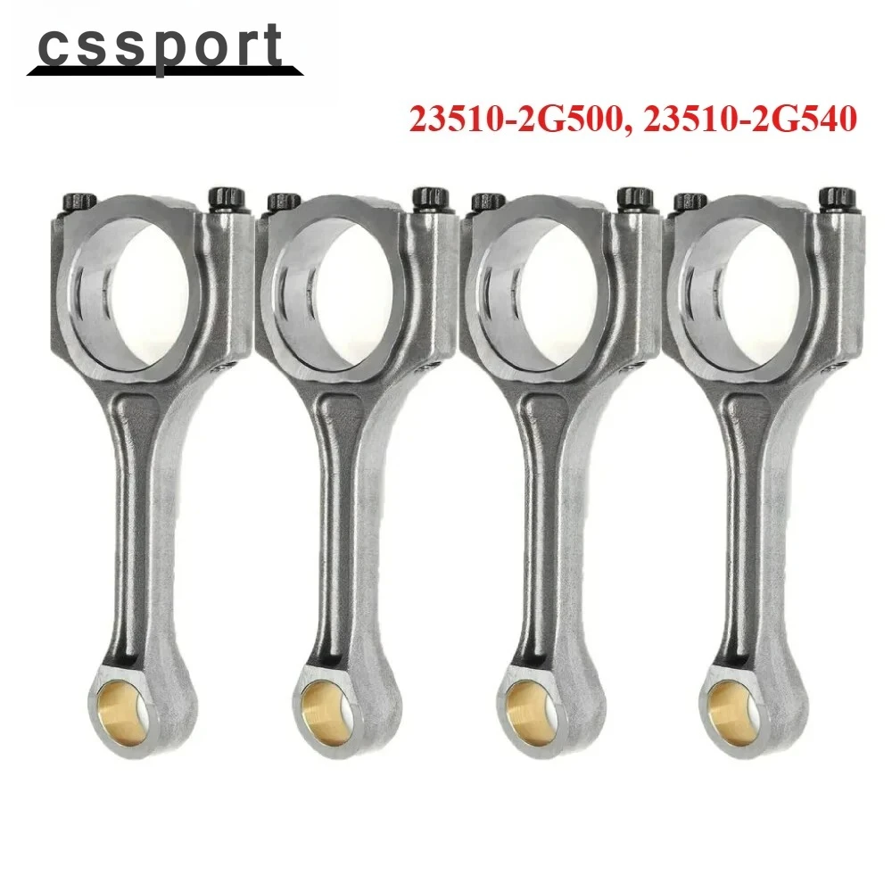 23510-2G500, 23510-2G540 4PCS Connecting Rod for 2014-2020 Kia Sorento 4-Door 2.4L for 2011-2016 Hyundai Sonata 4-Door 2.4L