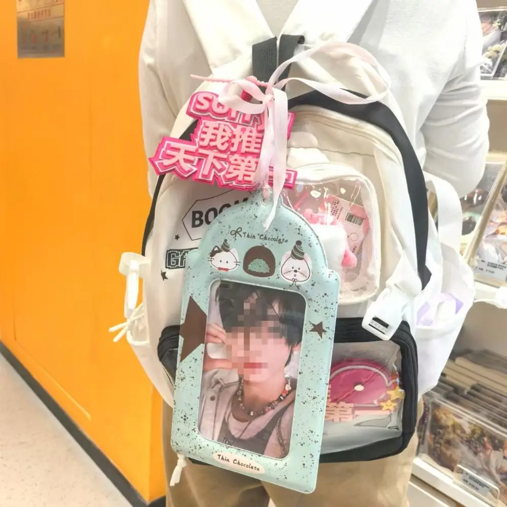 Stylish A5 Postcard Card Holder Giant with Ribbon Card Sleeve High Appearance Level PVC Kpop Idol Photo Protection Cover