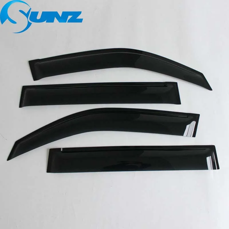 Side Window Deflector For Toyota Fielder 2007 2008 2009 2010 2011 Acrylic Black Window Shield Sun Rain Deflector SUNZ