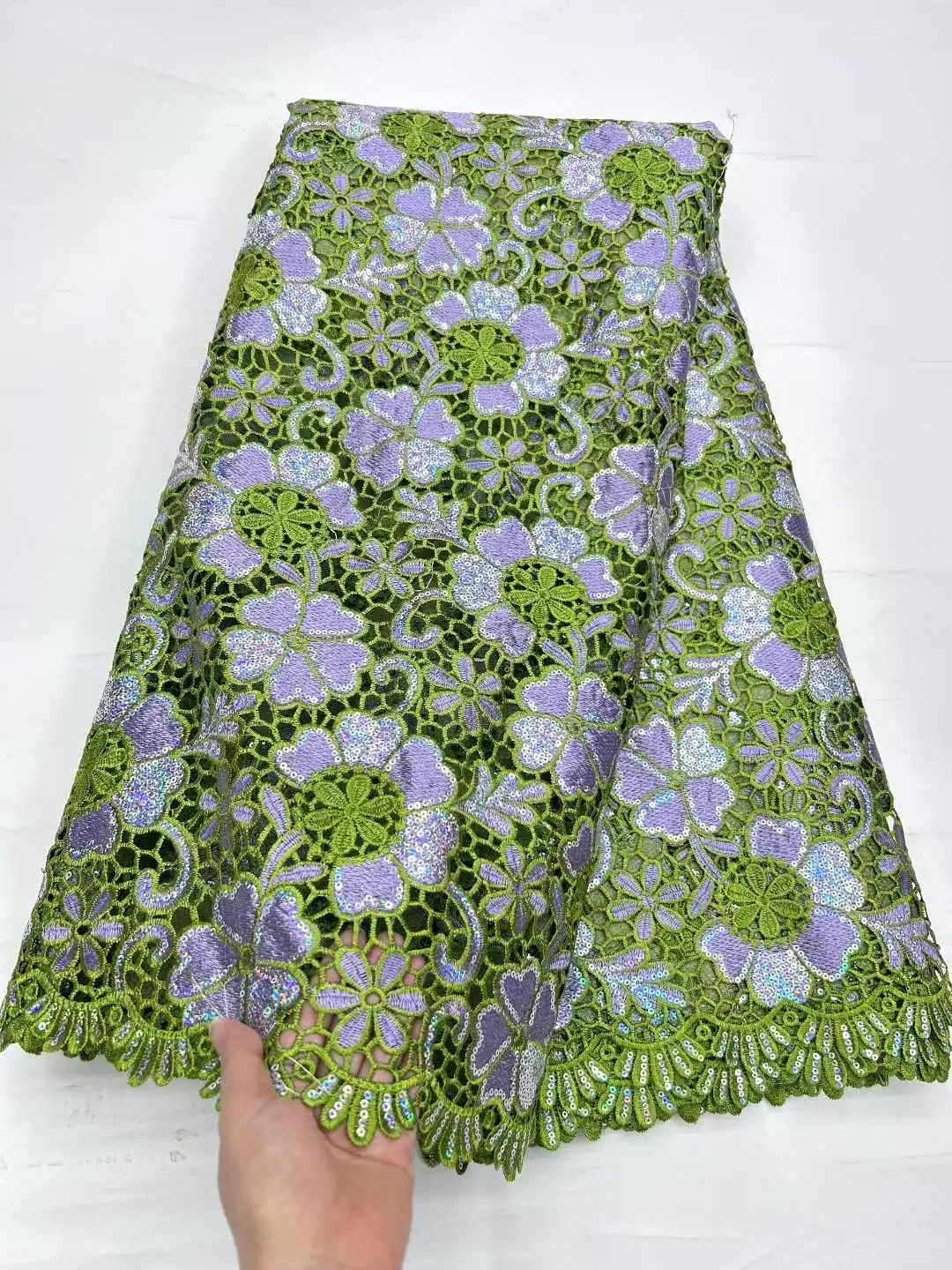 

NAWRA Swiss Voile Lace in Switzerland 2025 Latest African 100% Cotton Embroidery Lace Fabrics Nigerian Lace Popular Dubai Style