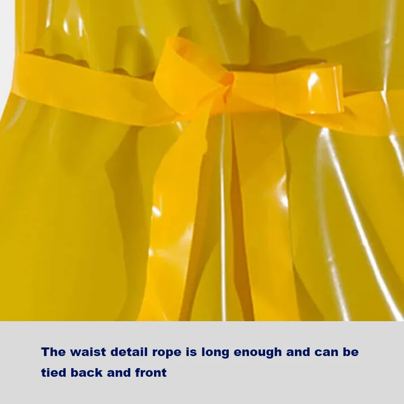 Thickened TPU Plastic Apron Waterproof Oil Proof Long Sleeves Overalls Protective Clothing Home Aquatic Industry Cleaning Tool