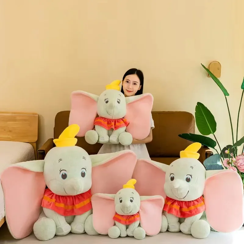 50-95CM Disney Doll Dumbo Anime Cartoon Elephant Plush Toy Soft Cute Stuffed Collection Accompany Children's Birthday Gift