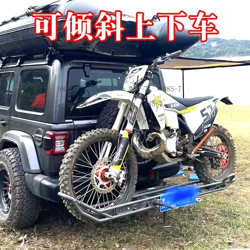 Lightweight Rear-Mounted Bike Carrier, Electric Bike Mounting Bracket & Bike Rack for Tow Bars
