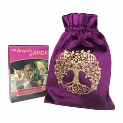 Spanisch: Los Angeles Del Amor Oracle Card Fate Divination Family Party Game Toy Tarot And Free Velvet Bag PDF Guide