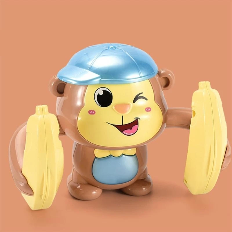 Y4QA Lovely Rotary Monkey Colorful Relieve Pressure Light Music Birthday Gifts