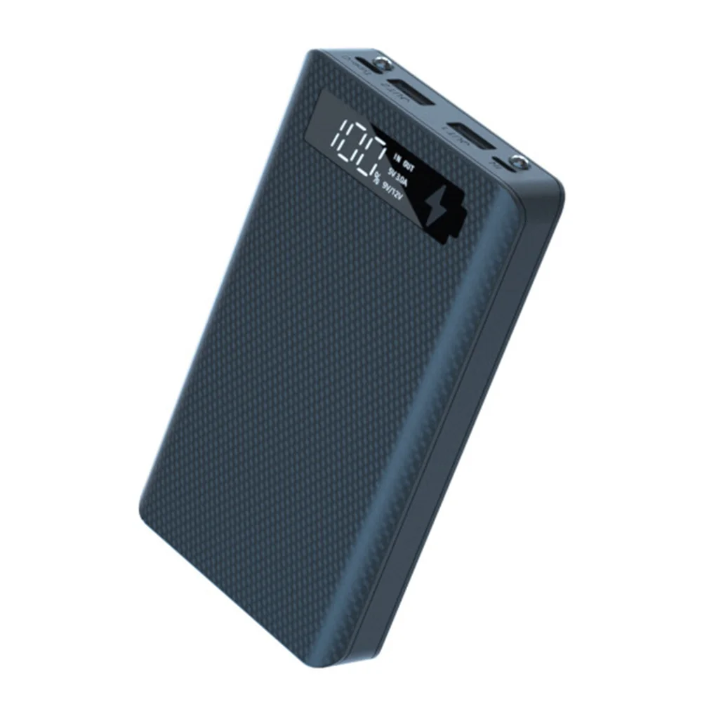 Caixa Do Carregador De Bateria, Caso Do Banco Do Poder, Caixa De Carregamento Do Telefone Móvel, Preto, Carga Padrão, 6x18650