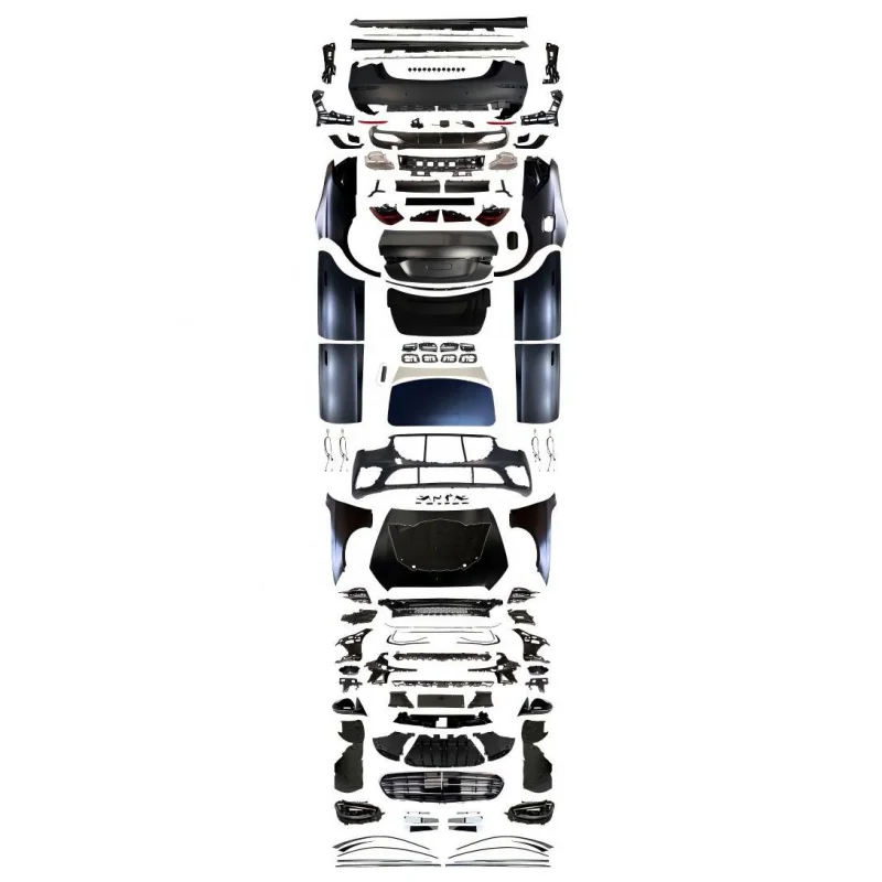Suitable for Mercedes-Benz S-Class W221 2006-2013 upgraded to 2021-2025 W223 facelift body kit original factory matching