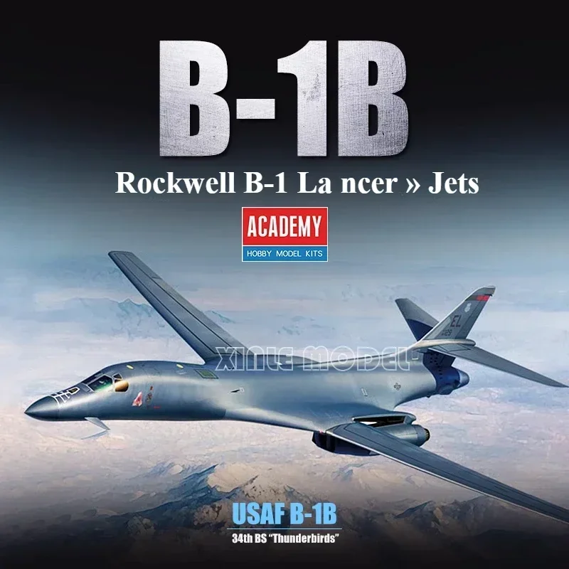 

1/144 Academy Model 12620 USA Rockwell B-1 Lancer Jets assembly Scale diy toys Model Kit