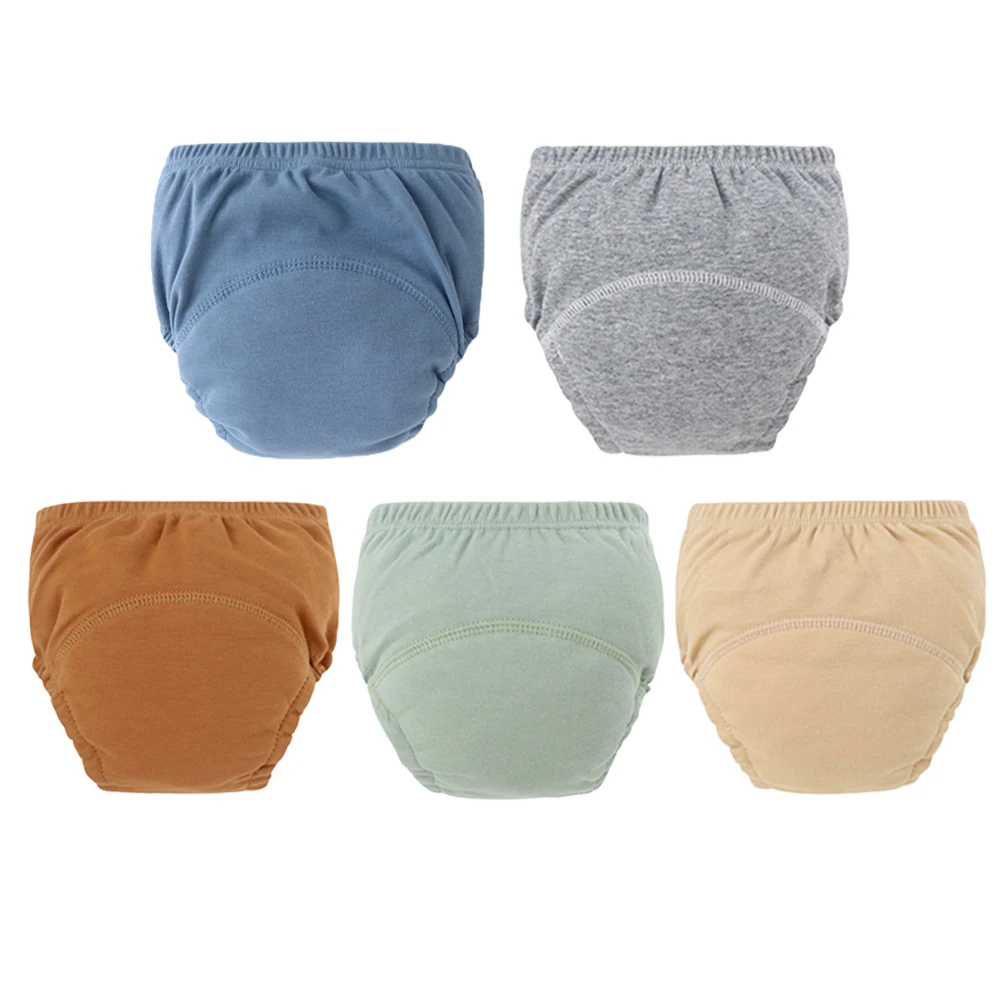 

5pcs Baby Cotton Potty Training Pants Reusable Cloth Diapers Toddler Kids Training Panties Nappies Changing Underwear