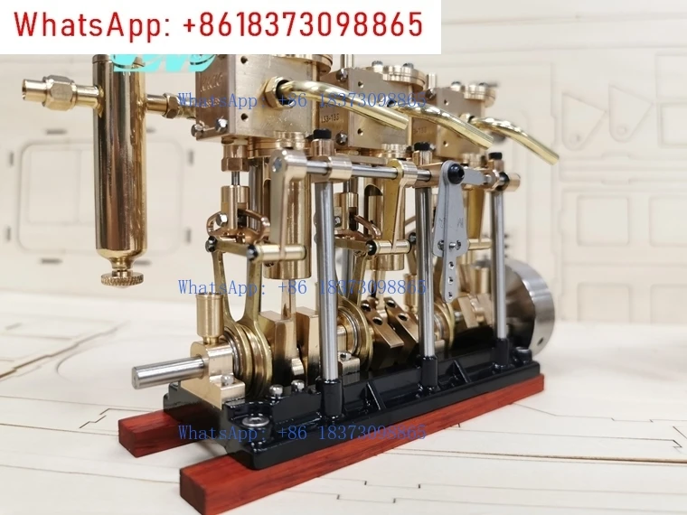 LS3-13s twin-cylinder, three-cylinder steam engine, high torque, steamboat engine, model steam engine