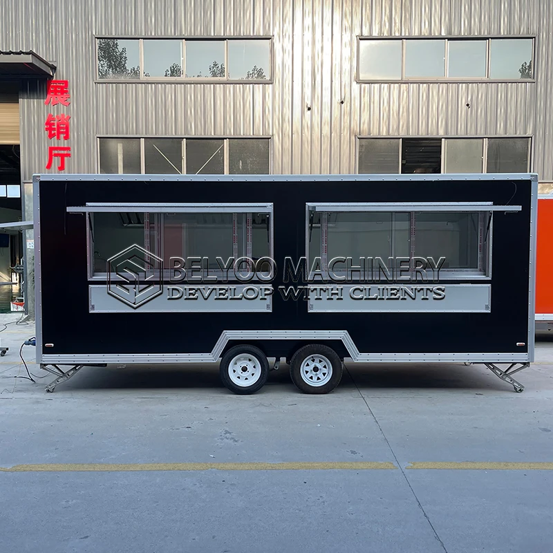 Belyoo Wholesale Price Cater Ice Cream Mobile Food Trucks for Sale Concession Mobile Food Truck Fabrication Trailer Food Cart