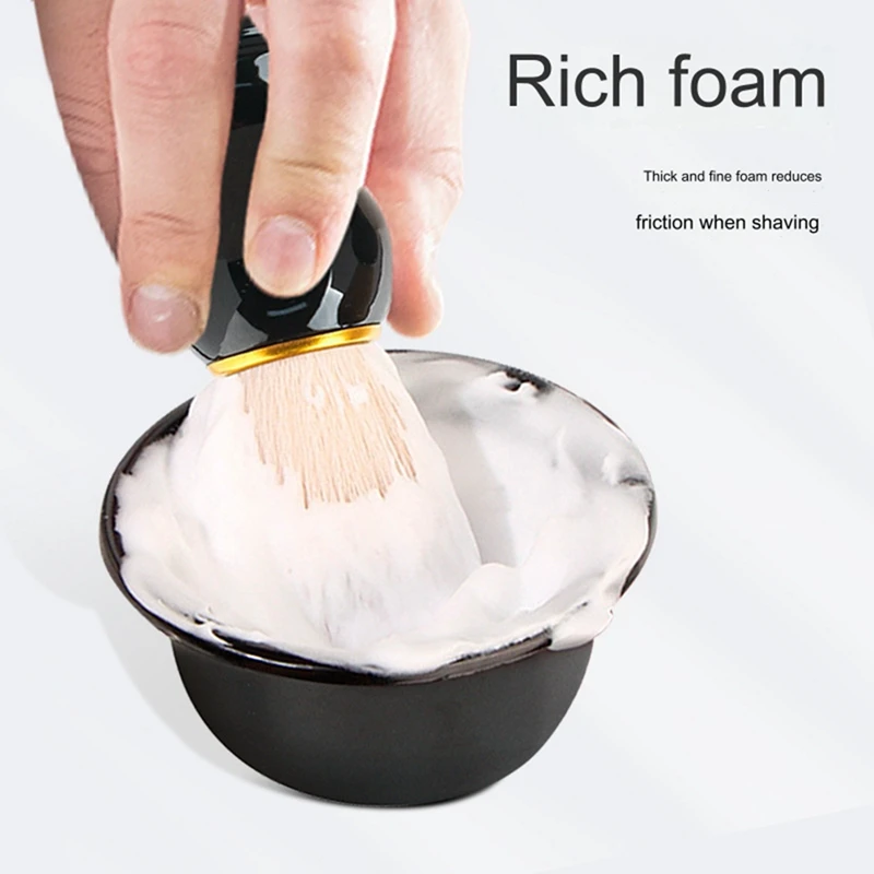 男性用シェービングブラシセット,理髪店,シェービングツール,洗顔,耐久性,取り付けが簡単,使いやすい