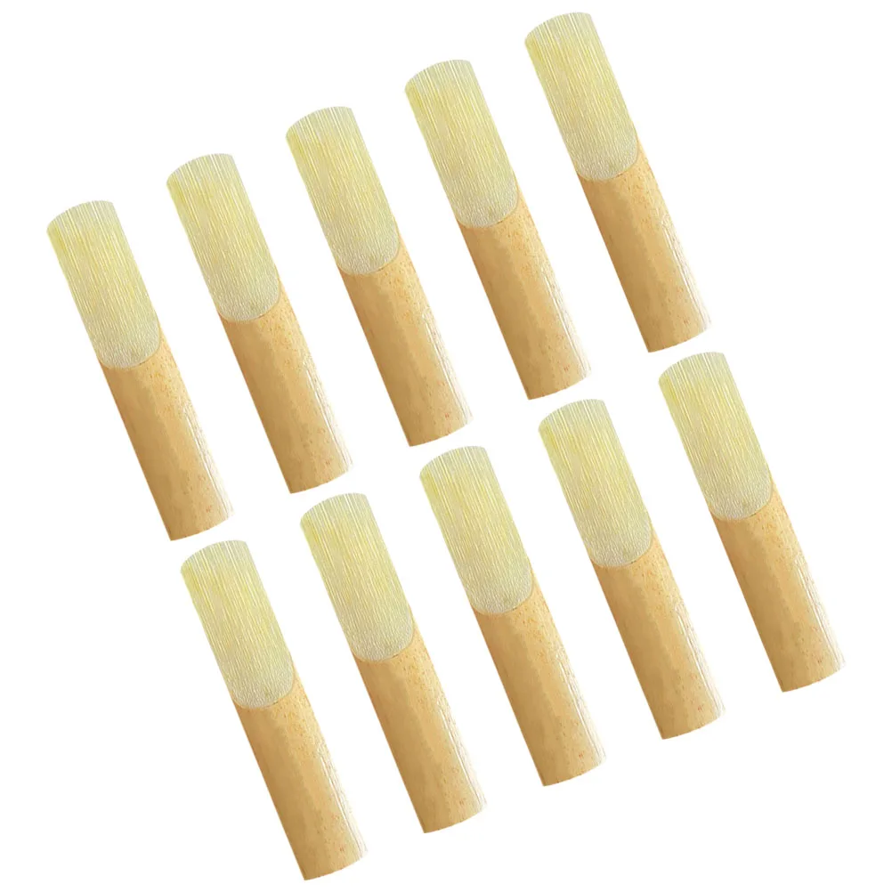 

10pcs Saxophone Musical Instruments Bamboo Strength 2.5 Reeds Replacement Alto Accessories Durable Practical