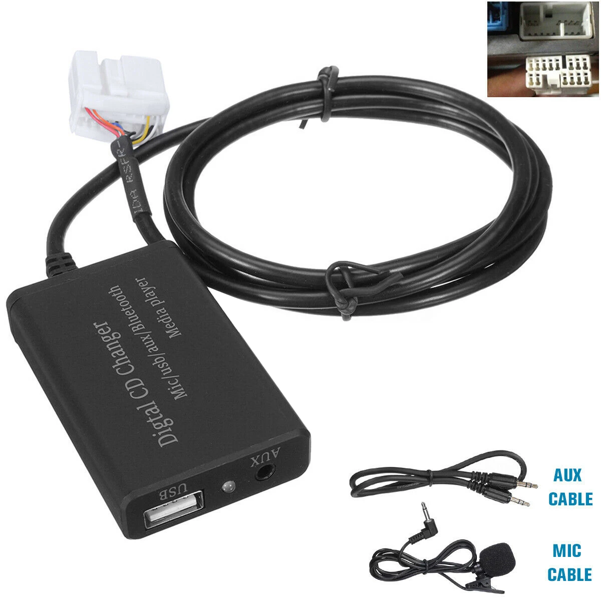 Bluetooth Music Hands-Free Car Interface AUX Adapter for Honda Accord CRV