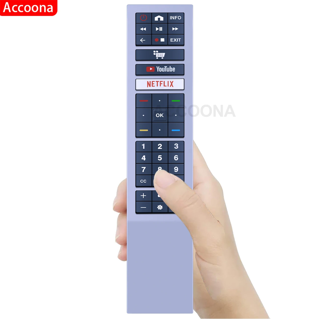 ريموت كنترول rc4183901, 398gr10beacn003ph, 32s5295, 43s5295, للتلفاز الذكي, تلفاز led, مع اليوتيوب وnetflix