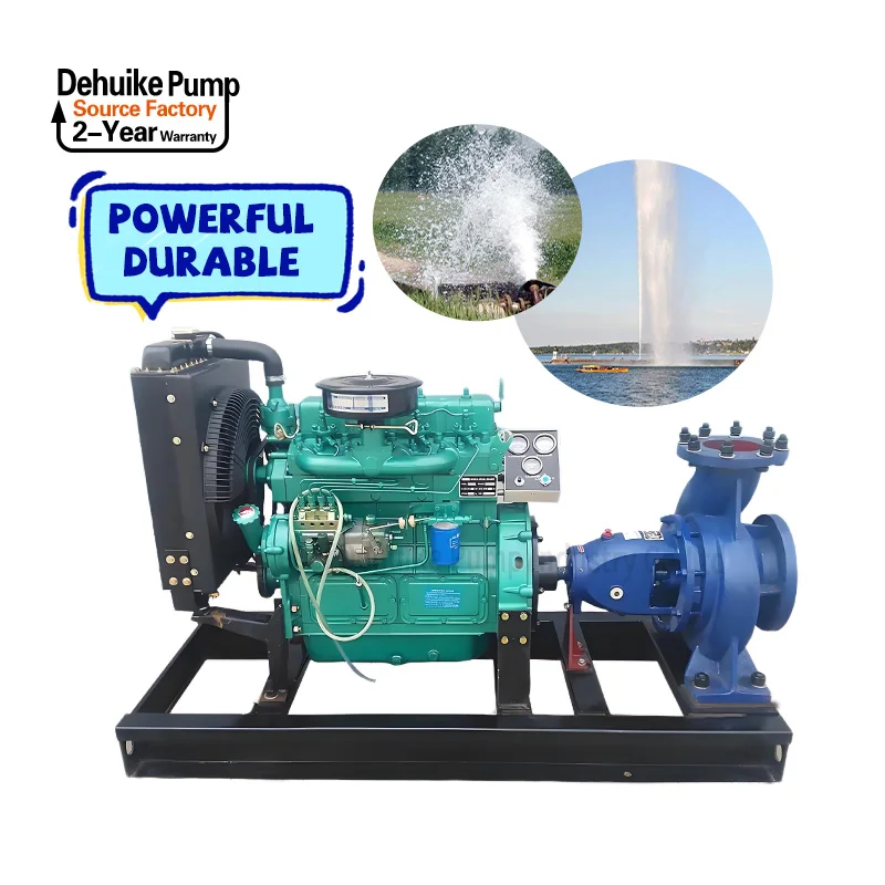 High Capacity Irrigation End Suction 20hp 30hp 40hp High Pressure Agriculture Irrigation Diesel High Pressure Water Pump
