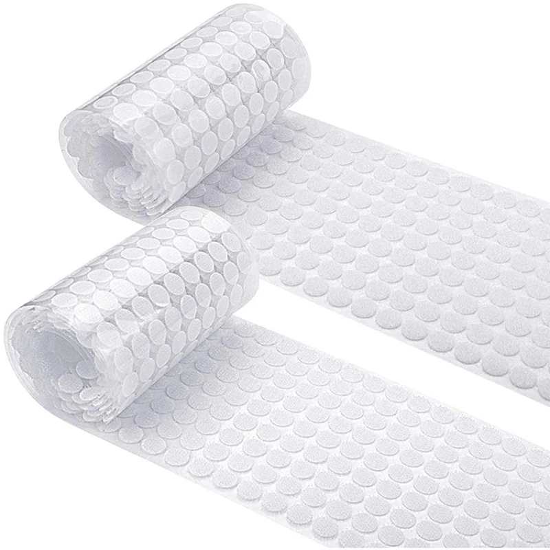 100Pairs Dot Fastener Haak Lus Tape Sterke Zelfklevende Nylon Magic Sticker Zwart Wit Grijpende DIY Accessoires 10-30mm