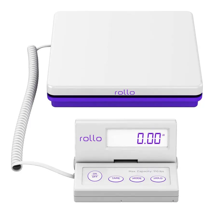 

Shipping Scale for Packages Digital Shipping Postal Scale 110 Lb Max Hold and Tare Functions Includes AC Adapter and 2X AAA Batt