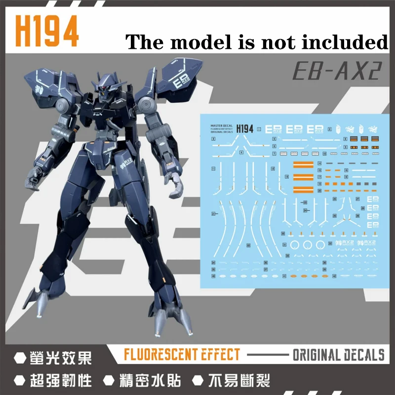New Master Water Slide Decal High Precision Fluorescent Model Details Sticker H194 for HGIBO 1/144 Graze Ein Model Kit Parts