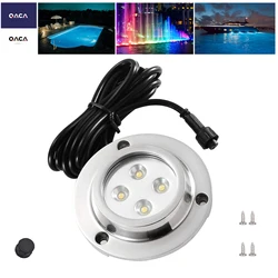 DC12V 10W IP68 Waterproof Steamship LED Underwater Light  LED Outdoor Lighting for Swimming LED Pool Light Stainless Steel Cover