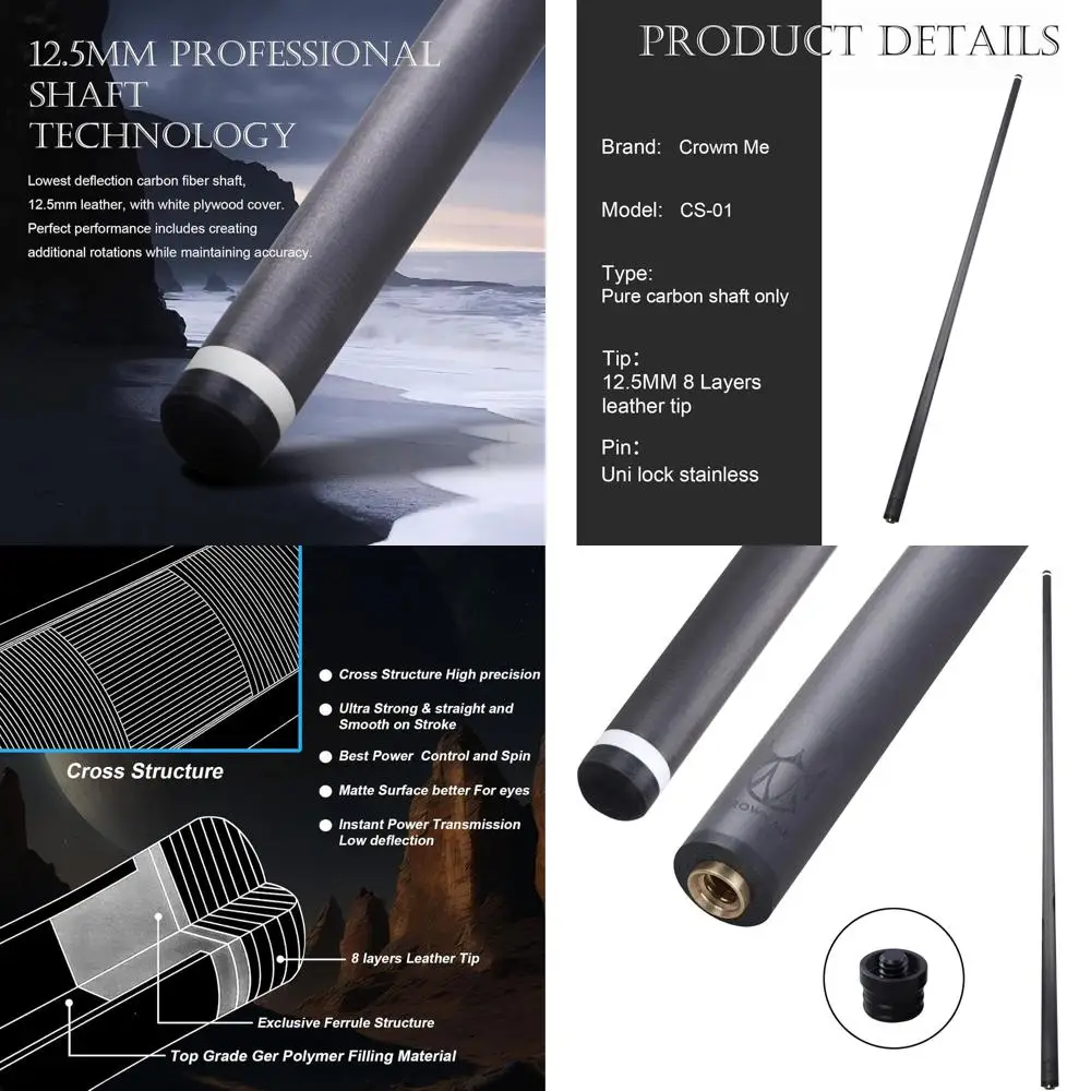 

Carbon Fiber Pool Cue: High-Quality Billiard Stick for Precision Gameplay