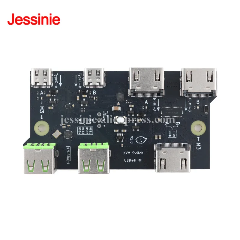 USB HDMI-compatible Switch Module Input Switch KVM Switching Tool Multi-computer Sharing Screen Keys Key Button Switch