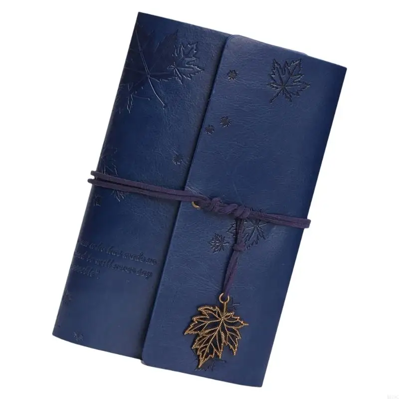 W89C A 6 Maple Leaf Notebook Retro Teatherbook Notebook Travel Notebook для школы