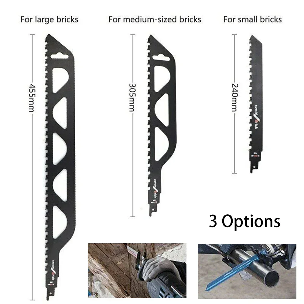 Reciprocating Saw Blade Cutting Red/Grey Brick And Stone For Saber Saws All-Purpose Demolition Masonry Reciprocating Saw Blade