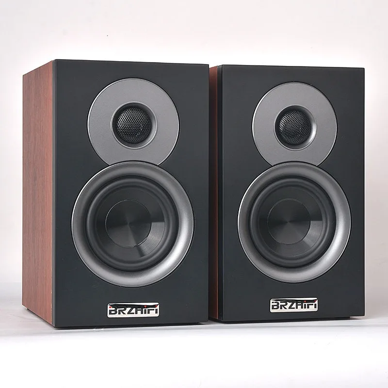 

Пассивные стереоколонки Hi-Fi с 4-дюймовыми динамиками, выходная мощность 80 Вт, 2-полосные аудиофильские пассивные деревянные настольные колонки