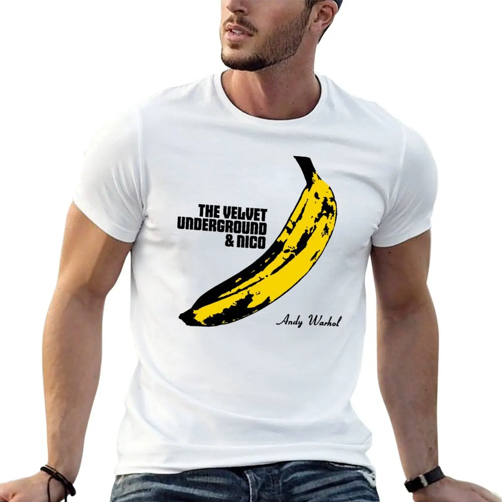 The Velvet Underground & Nico, LARGE Print T-Shirt vintage clothes summer 2026 mens t shirts casual stylish