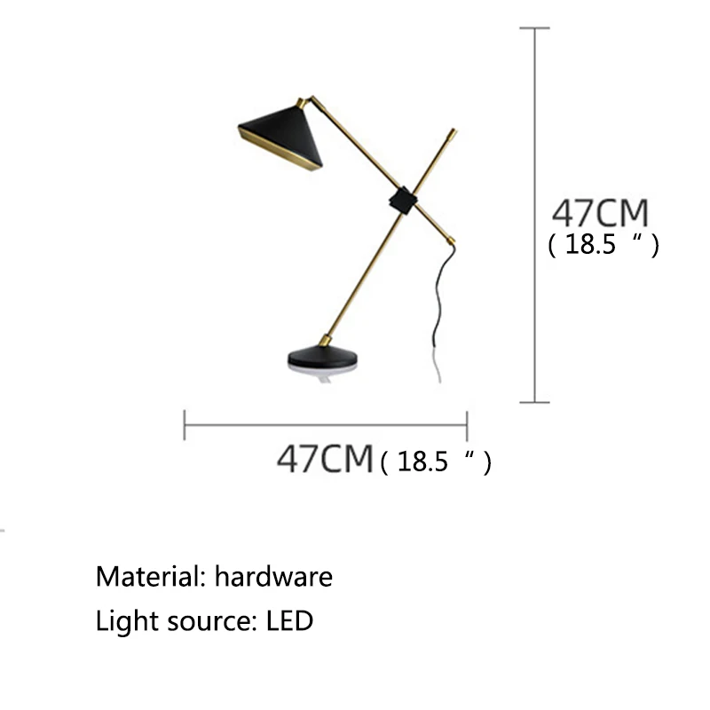 BERTH Contemporary Table Lamps LED Creative Simplicity Fashion Bedside Desk Light for Home Living Room Bedroom Study