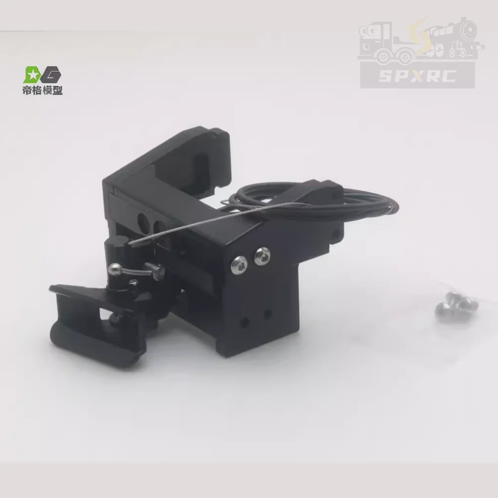 

1:14 th Scale Simulation Metal Black Tail Hook для 1/14 Tamiya RC Truck Car Scania 770S 6X4 56368 8X4 56371 VOLVO Diy Запчасти Игрушки