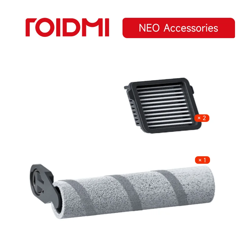 Accessories for ROIDMI NEO, filter element, soft velvet roller brush