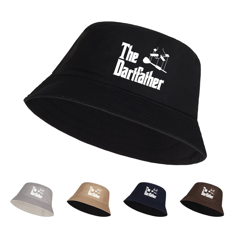 The Dartfather Printed Fisherman's Hat Humorous Retro Style 