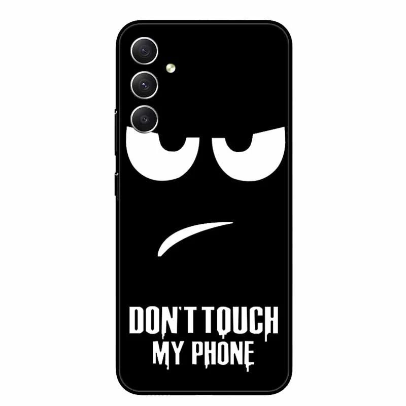 For Samsung A54 5G Case Wolf Lions Black TPU Soft Silicone Coque for Samsung Galaxy A56 A34 A55 Phone Back Cover A 54 55 Shells