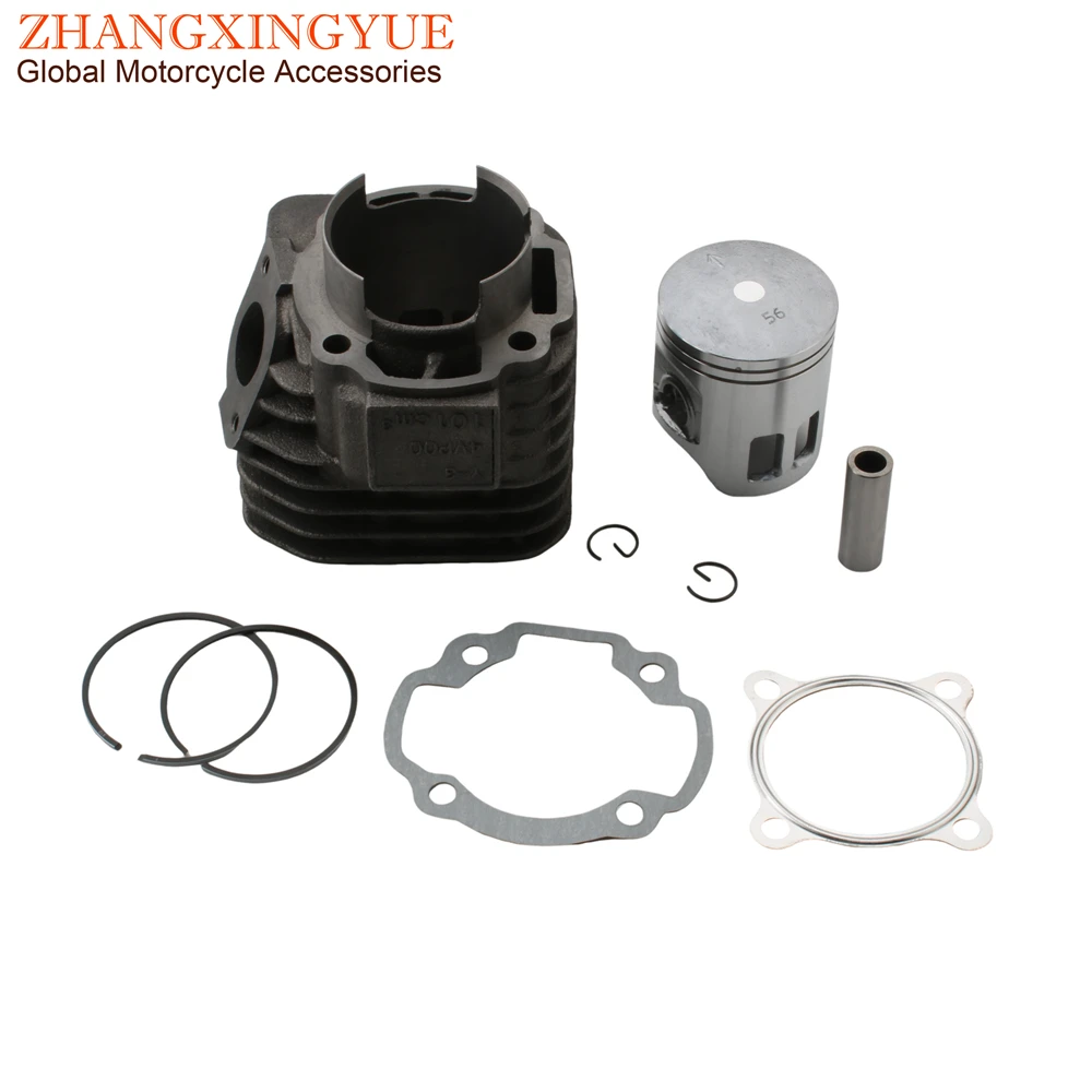 Scooter 128cc 56mm Nitro100 Big Bore Cylinder Kit For MBK Booster 100 Nitro Ovetto 100cc 4VP Minarelli 2-Stroke Engine Parts