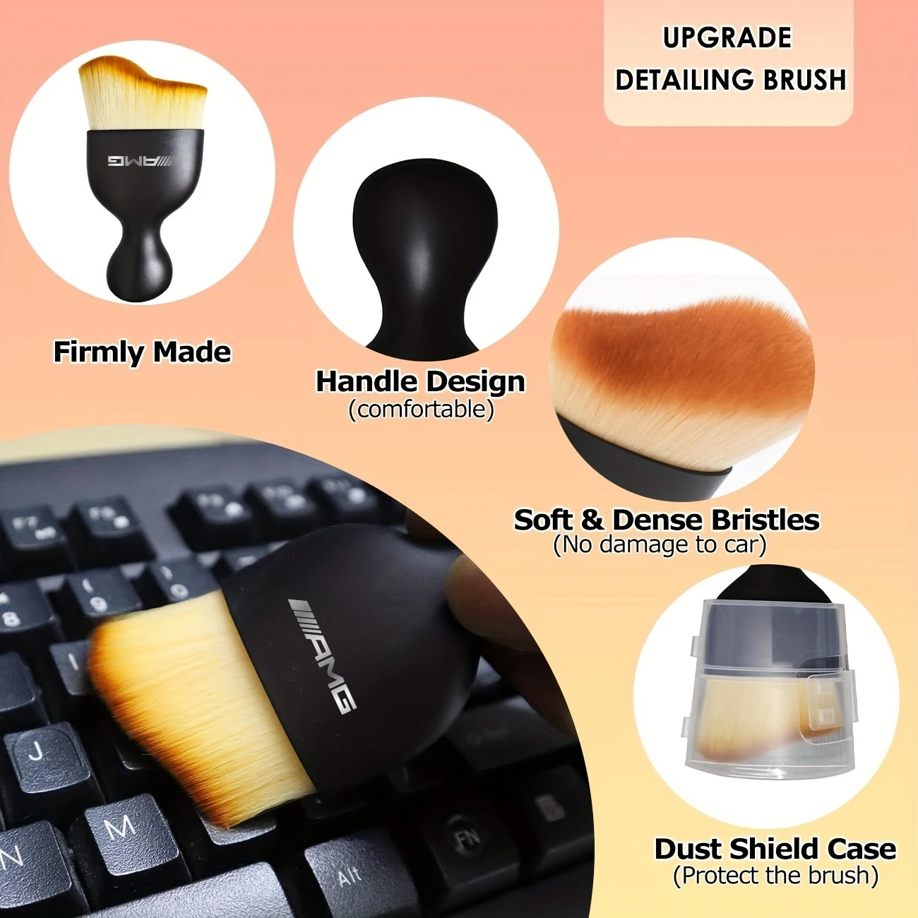 Мягкая щетка для очистки вентиляционных отверстий автомобиля с корпусом, щелевая щетка для салона автомобиля, пыль для Mercedes benz AMG W204 W203 W212 W211 W124 W210