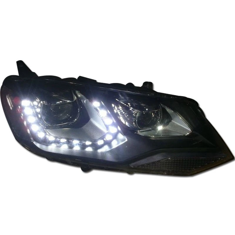 For VW TOUAREG Tearful Eyes LED HEAD LAMP Hid Xenon 2011-2014