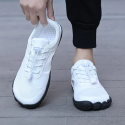 Wide Toe Box Walking Shoes for Men and Women Zero Drop Sneakers with Elastic Band for Beach Daily Use and Outdoor Activities