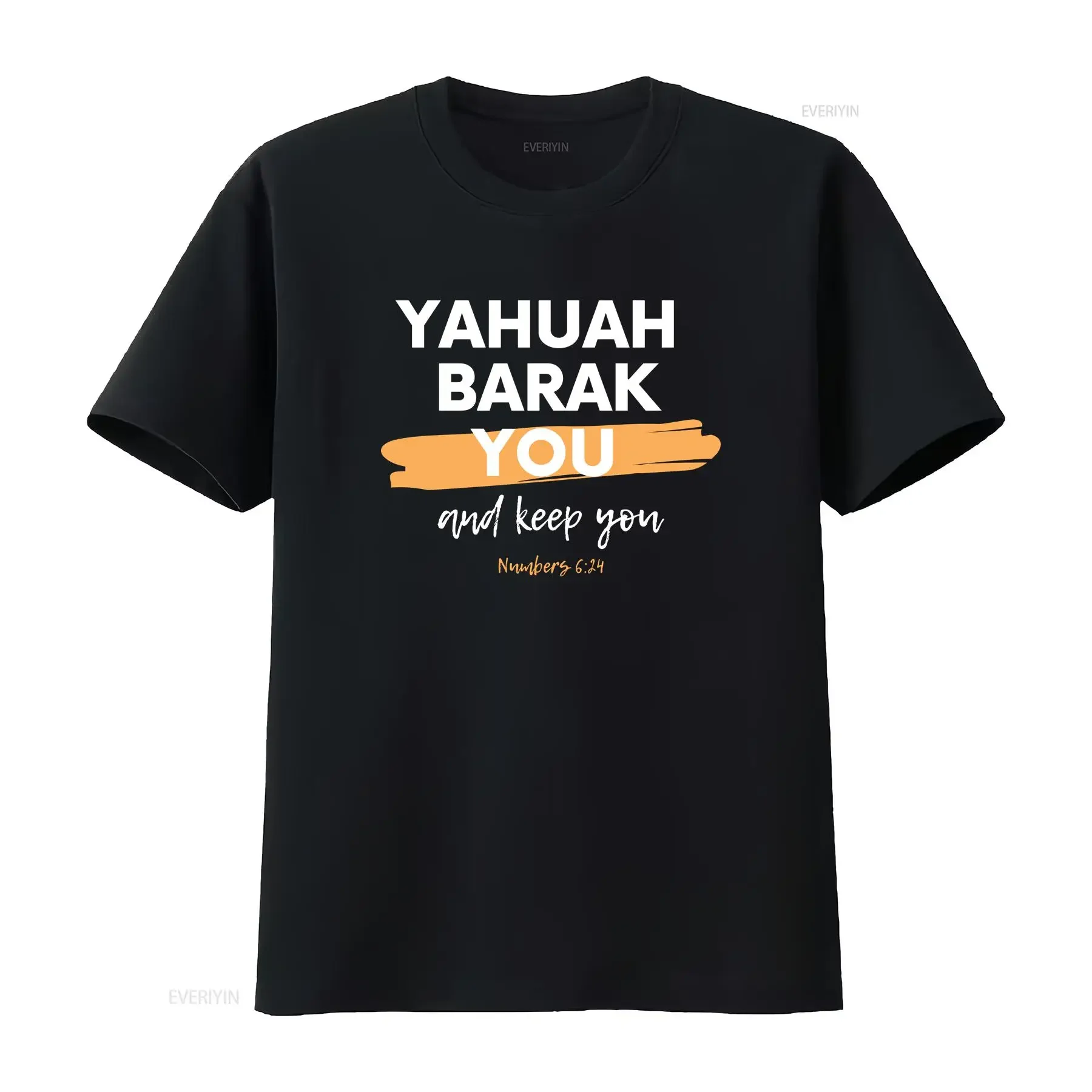 Yahuah Barak You Softstyle camiseta lavada vintage más alta ropa de diseñador de moda Top para uso diario homme gráfico suave