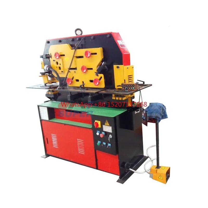 Hydraulic Metal Plate Ironworker Punching with 50 Ton Press 1 YEAR Video Technical Support Field Maintenance and Repair Service